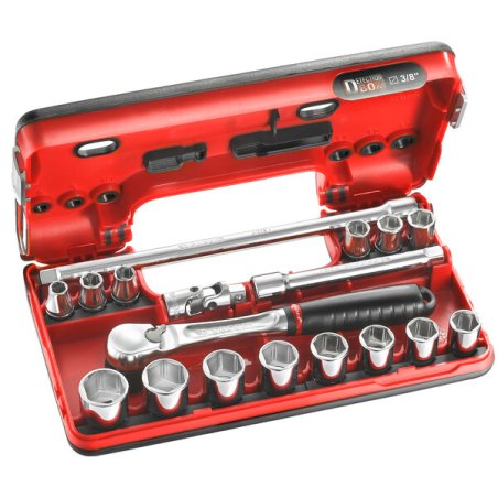 Facom SL.DBOX1PB 1/2 in. DBOX Pear-Head Ratchet Socket Set (21 pc.)