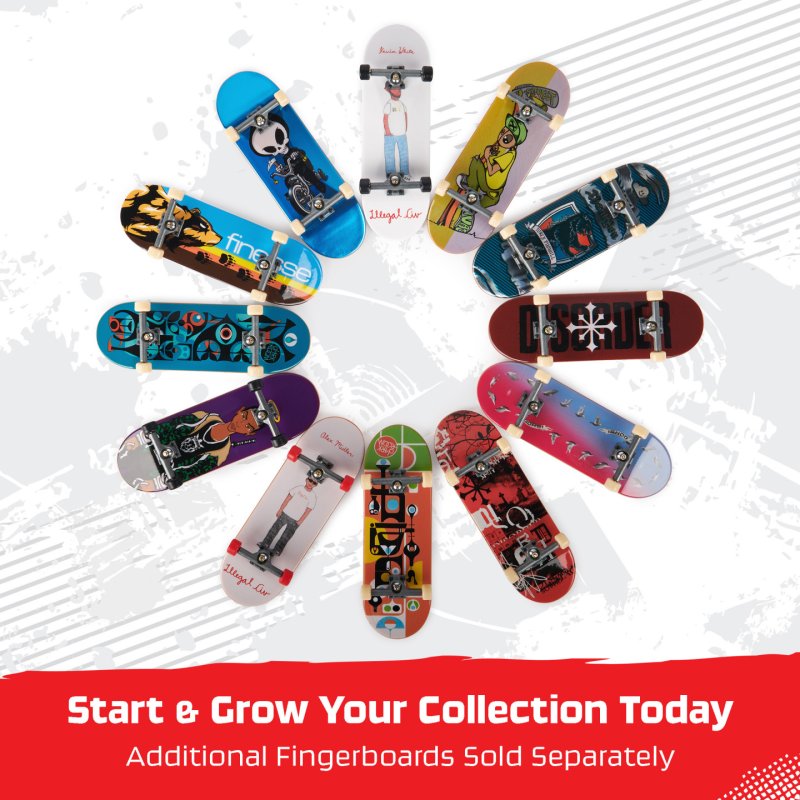 Tech Deck , Spongebob Sk8shop Fingerboard Bonus Pack, Mini-skateboards personnalisables à collectionner, jouets pour