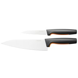 Fiskars - FunctionalForm Knife Set of 2 Pieces - Large Cook’s Knife and Paring Knife