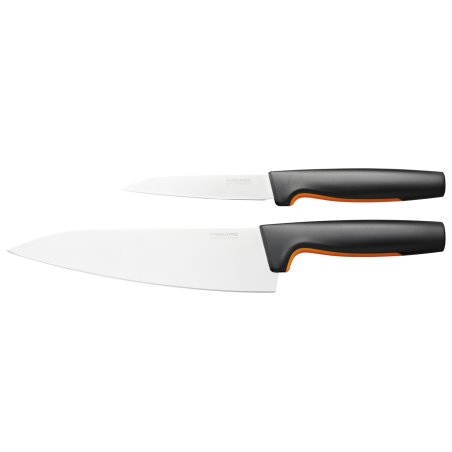 Fiskars - FunctionalForm Knife Set of 2 Pieces - Large Cook’s Knife and Paring Knife