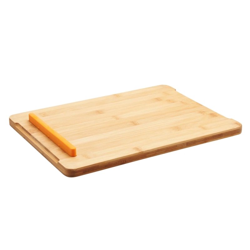 Fiskars 1057550 kitchen cutting board Rectangular Bamboo, Plastic Bamboo, Black