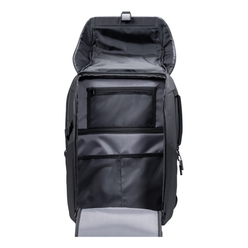 TRUST Jersey Rucksack für den Alltag Schwarz Für Notebook-Größen bis zu 17 " | Volumen 25 L | wasserdicht |