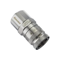 Koolance QD3 Schnellverschluss gerade weiblich auf 16/10mm - silber