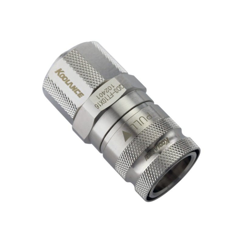 Koolance QD3 Schnellverschluss gerade weiblich auf 16/10mm - silber