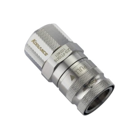 Koolance QD3 Schnellverschluss gerade weiblich auf 16/10mm - silber