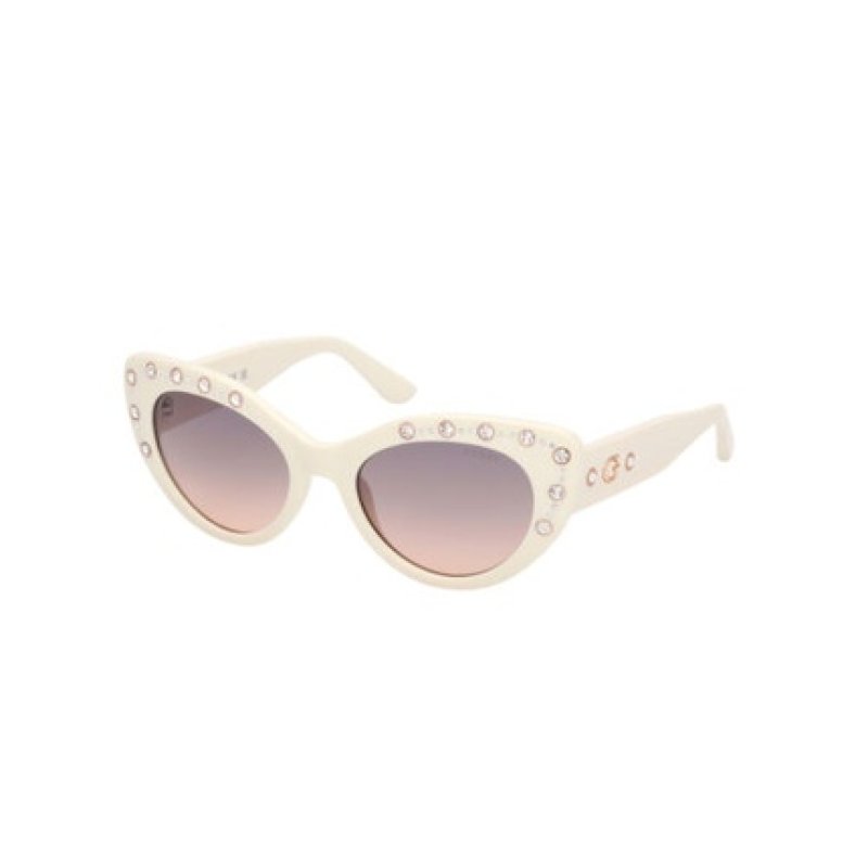 Guess GU00163 Shiny White Women's Sunglasses 54/20/140