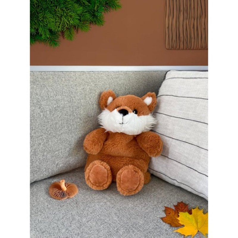 Hot Water Bottle Fox 2-in-1 Soft Plush Animal for Babies and Children