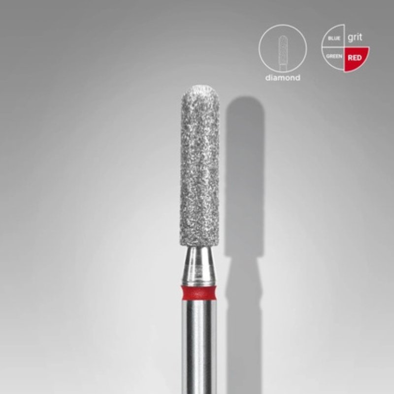 Diamond Cutter Rounded Cylinder Red Expert Head 2.5mm