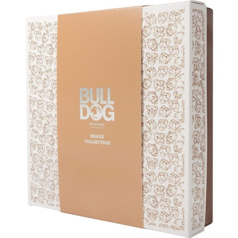 Bulldog Skincare Shave Collection Gift Set for Men with Razor Moisturizer Face Scrub Shave Brush and Bowl