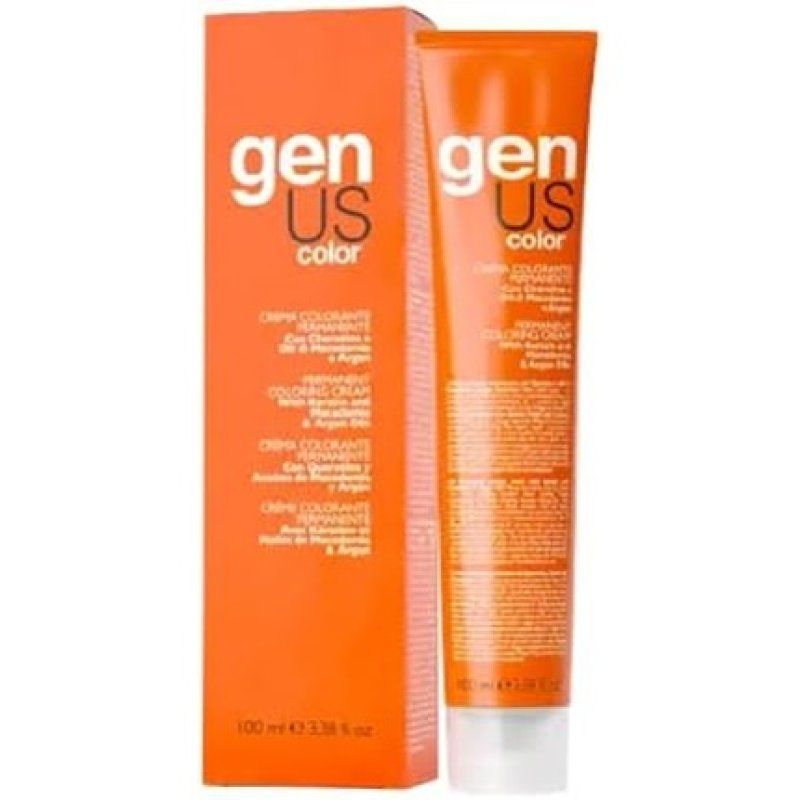 Genus Color 1021 Iridescent Ash Platinum Blonde Permanent Coloring Cream 100
