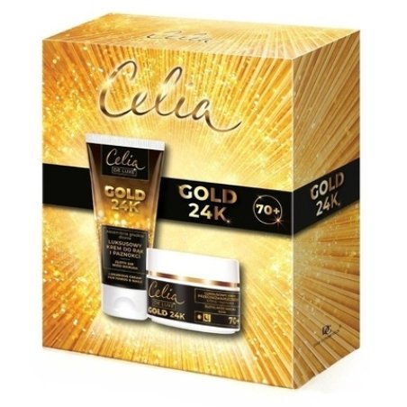 Celiaset De Luxe Gold 24k Anti-Wrinkle Cream Day And Night 50ml And Hand Cream 80ml