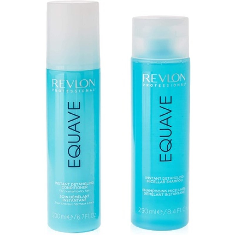 Revlon Professional Equave Detangling Kit For Moisture Shampoo 250ml Conditioner 200ml - Pack of 2