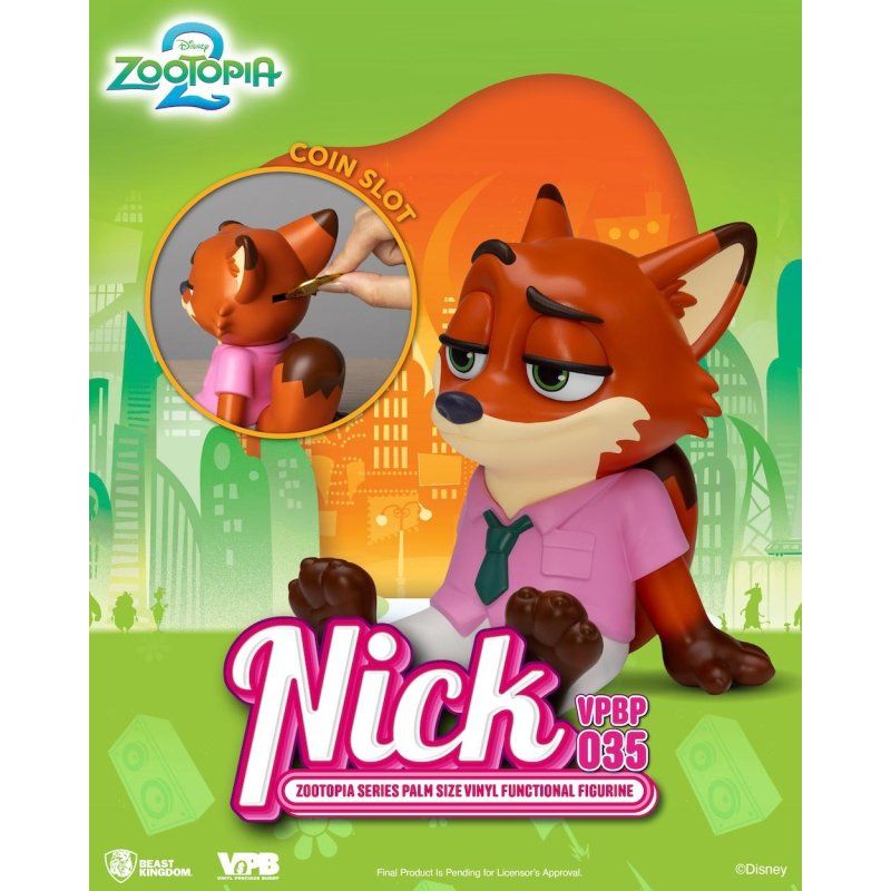 ZOOTOPIA 2 - Nick - Tirelire Vinyl Figure 15cm