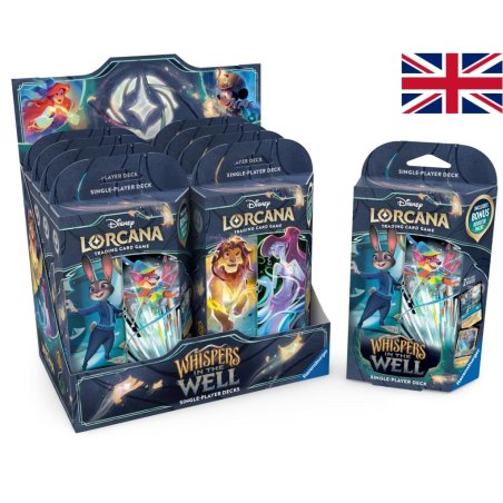 Disney Lorcana TCG: Whispers in the Well - Starter Deck Display (8 Decks)