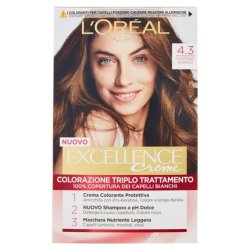 L'Oréal Paris Excellence Cremes Triple Treatment Hair Color 4.3 Golden Brown