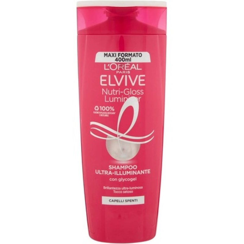 Elvive Nutri-Gloss Luminizer Shampoo Maxi Size 400ml