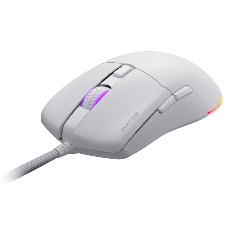 Souris filaire Gamer Hator Pulsar 3 RGB (Blanc)