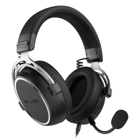 HATOR HYPERGANG 3 Hi-Res Casque Avec fil Arceau Gaming USB Type-C / USB Type-A Noir