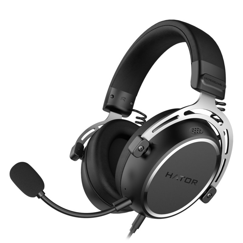 HATOR HYPERGANG 3 Hi-Res Casque Avec fil Arceau Gaming USB Type-C / USB Type-A Noir