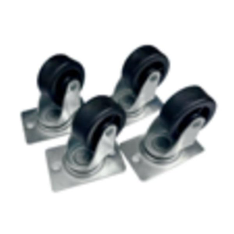 Castor Set for CEES, 2 without break and 2 with break