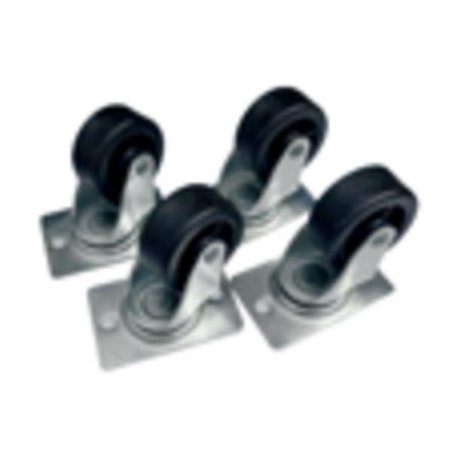 Castor Set for CEES, 2 without break and 2 with break