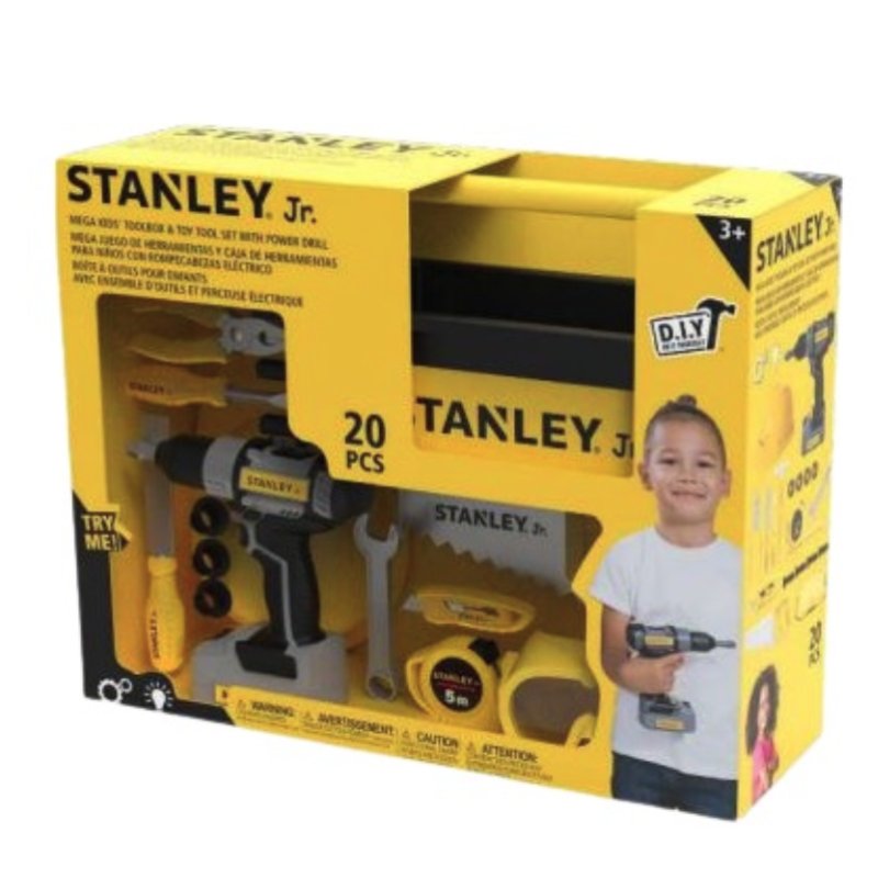 Stanley Jr. - Mega Kids Toolbox & Toy Tool Set with power drill (SRP024-SY)
