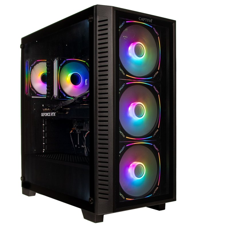 Captiva Highend Gaming PC R94-171 AMD Ryzen 7 7800X3D, 64GB DDR5 RAM, 2TB M.2 SSD, NVIDIA GeForce RTX 5070 Ti (16GB