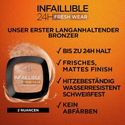 L'Oréal París Infallible 24H Fresh Wear Bronzer 350 Medium 9g
