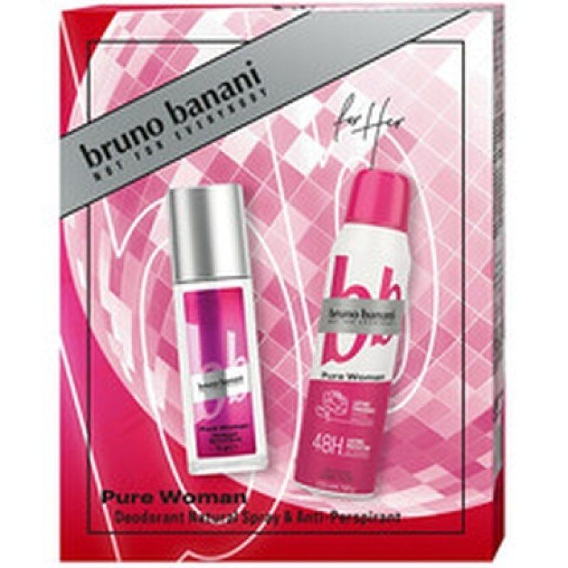 Bruno Banani Pure Woman Gift Set - Deodorant 75 Ml And Antiperspirant 150 Ml