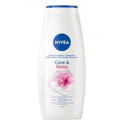 Nivea Caring Foam Relax Shower & Bath Foam 750ml Nourishing Bath Cream