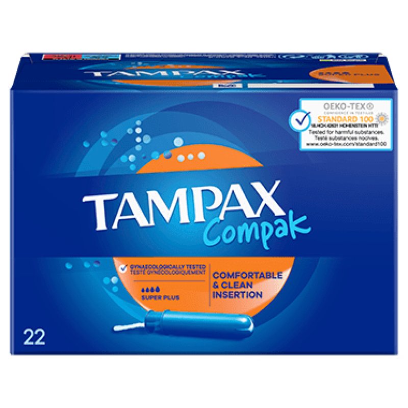 Tampax Compak Super Plus Tampons with Applicator