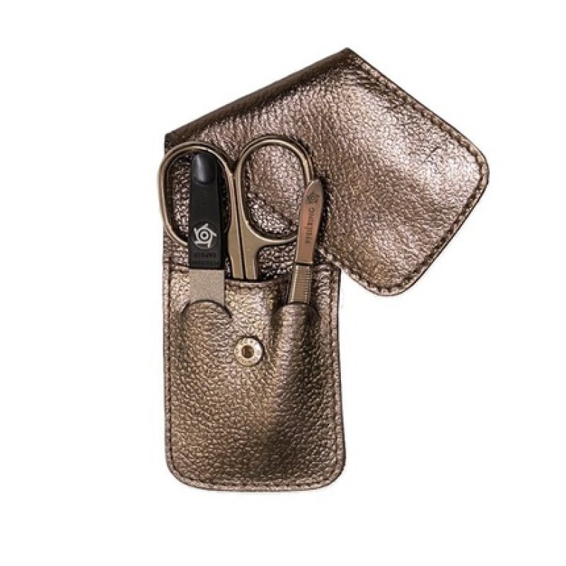 Pfeilring Solingen Manicure Travel Set 3 Pieces Bronze Metallic