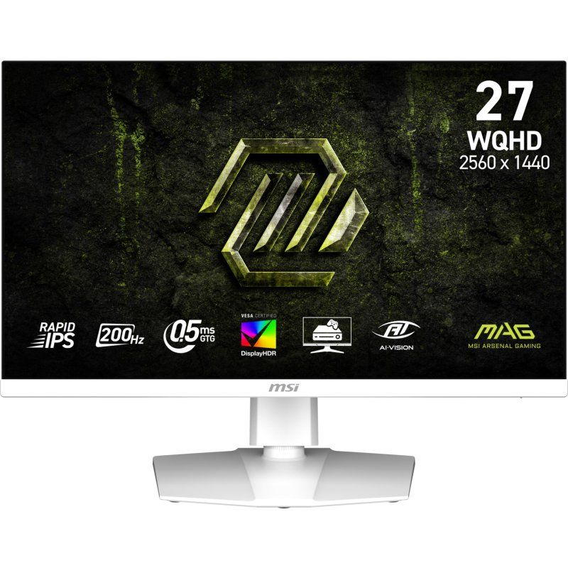 MSI MAG 274QRFW E20 écran plat de PC 68,6 cm (27") 2560 x 1440 pixels Wide Quad HD LCD Blanc