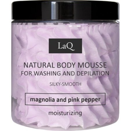 Laq Wash And Epilation Foam Natural Body Mousse With Magnolia And Pink Pepper