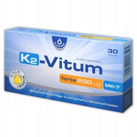 K2 Vitum Forte 200g Dietary Supplement for Healthy Bones 30 Capsules