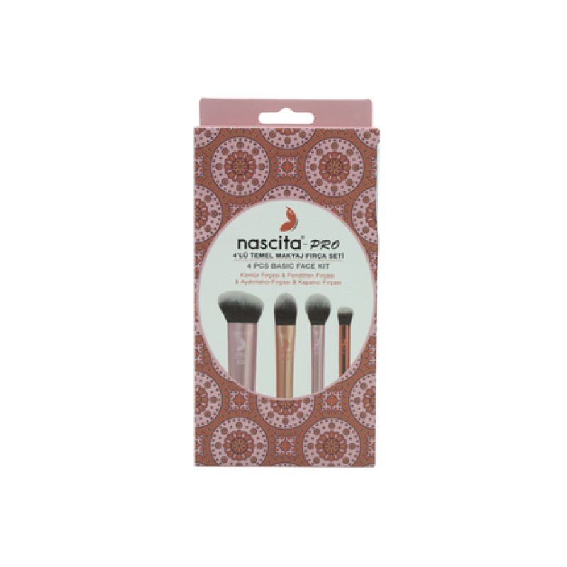 Nascita Makeup Brush Set X 4 Pieces Contour Foundation Highlighter Concealer