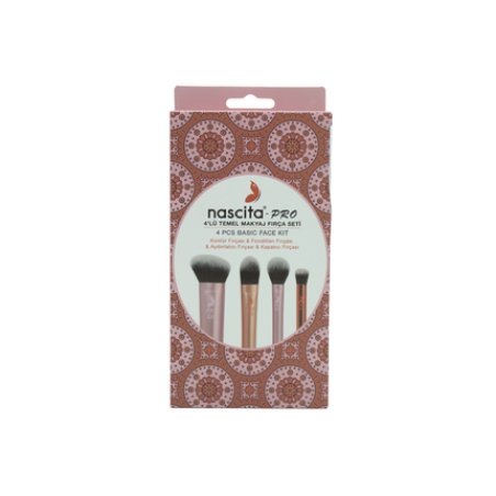 Nascita Makeup Brush Set X 4 Pieces Contour Foundation Highlighter Concealer