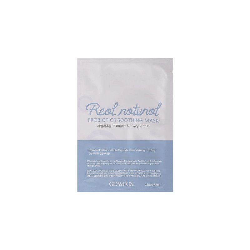 Glamfox Soothing Probiotic Sheet Mask 25g