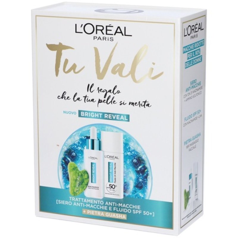 L'Oreal Paris Christmas Box Bright Reveal With Uv Anti-Stain Fluid Spf50 And Anti-Stain Serum