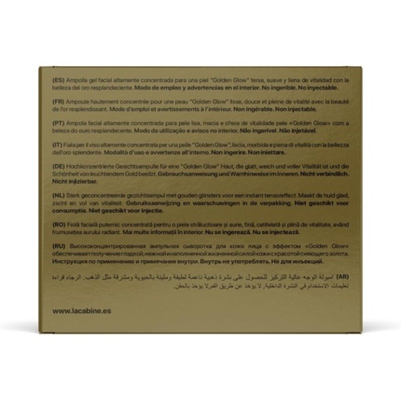 Lacabine 24k Gold Flash Vials 2ml Concentrated Vials for Brightening Effect