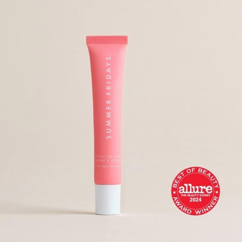Summer Fridays Lip Butter Balm Hydrating Lip Mask with Shea Butter - Vegan Pink