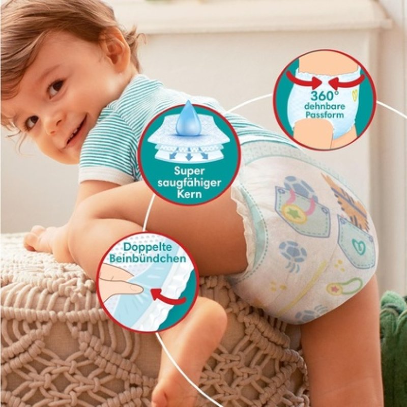 Pampers Baby-Dry Diaper Pants Size 8 117 Pants 19kg Monthly Box New
