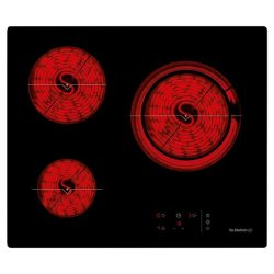 De Dietrich DPV7550B hob Black Built-in Ceramic 3 zone(s)