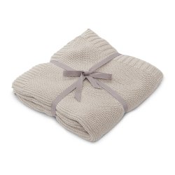 Vanilla Copenhagen - Knitted Blanket - Oyster Grey - 70 x 100 cm