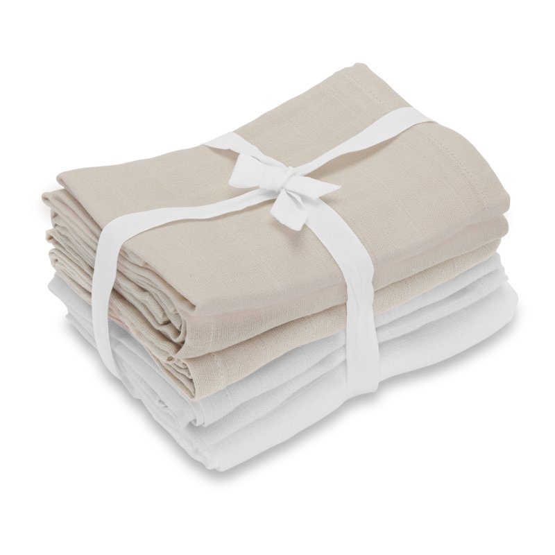 Vanilla Copenhagen - Muslins 4 Pack - Oyster Grey - 70 x 70 cm