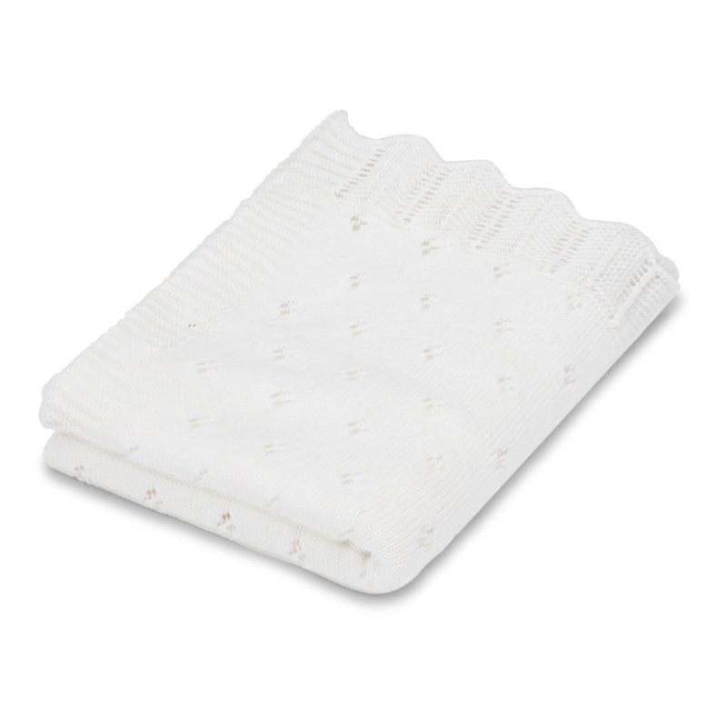 Vanilla Copenhagen - Knitted Blanket - Milk - 70 x 100 cm