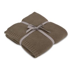 Vanilla Copenhagen - Knitted Blanket - Wood - 70 x 100 cm