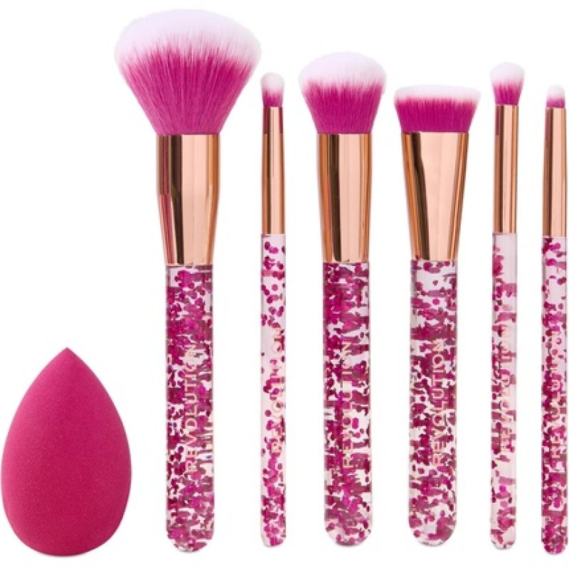 Revolution Full Look Makeup Brush Gift Set 7 Piece Eye Face & Cheek Collection