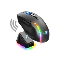Spirit of Gamer S-EM50BK souris Gaming Droitier RF Wireless Bluetooth USB Type-C Optique 8000 DPI