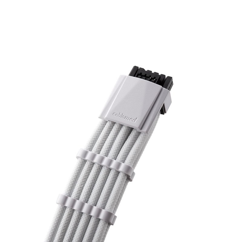 CableMod C-Series PRO ModMesh 12VHPWR Cable Kit for Corsair RM, RMi, RMx (Black Label) - white